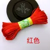No. Hilo de 7 hebras 20.15m mm Pulsera de Hilo Tejido a Mano DIY Cuerda para Colgar Colgante de Collar Cuerda Roja Material de Tejido a Mano