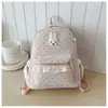 Nova Mochila Fofa Desenho Animado Estrela Bolinhas Estilo Coreano Versátil Pelúcia Grande Capacidade Bolsa Escolar Mochila para Menina de Faculdade