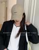 Gorra de Béisbol Bordada con Letra Pequeña Simple para Mujer Estilo Coreano Rojo Blanco Gorra de Ala Ancha para Hombre Cara Pequeña Gorra Protectora Solar