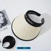 Chapéu de Palha, Cola Preta, Proteção Solar, Respirável, Top Vazio, Anti-UV, Faixa de Cabeça de Aba Larga, Upgrade para Ciclismo, Nova Proteção Facial, Verão ao Ar Livre