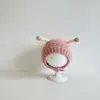 Gorro para bebé gorro para niño pequeño turbante para la cabeza gorro lindo con protección para las orejas para el invierno frío gorro de felpa cálido gorro de invierno para protección contra el frío