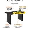 2025 Nueva Combinación de Mesa y Silla de Comedor de Pizarra Negra Estilo Moderno Italiano Hogar Lujo Ligero Mesa de Comedor Rectangular Apartamento Pequeño Sencillo