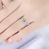Anel feminino de prata esterlina com flor de ameixa anel aberto japonês e coreano flor de pêssego joia personalizada presente para namorada