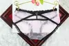 Renda sensual sedutora plissada em malha feminina sexy com vazados underwear modal triângulo underwear feminino atacado