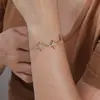 Artículo Popular Transfronterizo: Tres Pulseras Finas de Estrella de Ocho Puntas para Mujer, Estilo Minimalista Nicho Estrellado, Versátiles para el Uso Diario y para Ir al Trabajo
