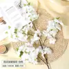 Galhos Artificiais de Flor de Cerejeira com 4 Galhos Longos, Flores Artificiais para Decoração, Flores Artificiais para Decoração de Casamento, Guia de Arco, Flores Artificiais de Flor de Cerejeira