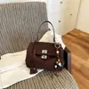 Bolso de mano platino para mujer, nuevo bolso de hombro coreano de tendencia 2026, bolso de mano de alta gama elegante de gran capacidad para el día a día