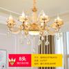 Lámpara de araña de cristal de lujo europea para sala de estar, 15 brazos, para dormitorio, restaurante, salón de belleza, accesorios de iluminación, salón de uñas, hotel creativo