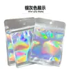 Em Estoque Embalagem Atacado Sacos Coloridos a Laser Joias Acessórios de Cabelo Sacos Plásticos Sacos Transparentes com Selagem Sacos de Beleza Autoadesivos