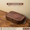 Tendencia Nacional Lujo Accesible Madera Flor de Begonia Vidrio Bandeja de Té Gabinete Retro Gabinete de Almacenamiento para Cosméticos y Artículos Varios Caja de Almacenamiento de Escritorio