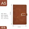 Caderno de papelaria bloco de notas engrossado retro simples couro caderno a5 escritório negócios ata de reunião
