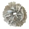 Plata Cuero Cuenco Corea del Sur Nuevo Amor BB Pasador Dulce Fresco Anillo para el Cabello Encaje Lazo Pinza Lateral