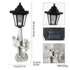 Poste de Lámpara Solar para Patio Exterior Transfronterizo Adornos de Cupido Europeos Lámpara para Jardín Villa Césped Manualidades de Resina