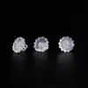 Accesorios para Pendientes DIY Mini Hamburguesa Crisantemo Pequeño Tapones para Orejas Accesorios para Pendientes Tapa de Oreja de Crisantemo Plástico Transparente Forzador de Oreja