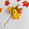 Accesorios de Decoración de Halloween Nuevos Transfronterizos: Corona de Hoja de Arce, Calabaza, Piña, Fruta Roja, Accesorios de Otoño para Festival de la Cosecha