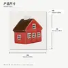 Decoraciones navideñas para el hogar de cerámica europea y americana cuidadosamente seleccionadas, adornos creativos, venta al por mayor transfronteriza, casas huecas de moda estilo pueblo