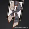 Camisa de Bufanda Larga de Seda Estilo Francés Versátil Pañuelo de Cuello Lujo de Alta Gama Celebridad de Internet Cinta Diadema de Moda Accesorio para Bolsos
