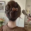 Elegante Pinza Retorcida de Estrella para Moño de Pelo en la Parte Trasera del Peinado Pinza para el Pelo para Mujer 2025 Nuevo Estilo de Alta Gama Pinza de Garra de Una Línea Accesorio para el Cabello