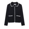 2025 comercio exterior ropa de mujer al por mayor estilo fragancia pequeña traje abrigo de punto de manga larga falda de cadera 4192032