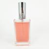 Frasco de vidro para perfume 50ml100ml quadrado transparente spray portátil cilíndrico vazio pode ser personalizado