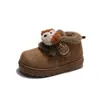 Botas de Nieve de Felpa de Dibujos Animados Lindas de Caña Alta para Niñas 2026 Invierno Nuevas Botas Cálidas de Algodón con Forro de Lana de Cordero para Niños