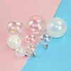 Bolas de Burbuja Decorativas para Hornear ins Bolas de Plástico Transparentes de Colores Hermosa Decoración para Pastel de Fiesta de Cumpleaños Mesa de Postres
