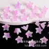 Chapéu Flor de Lírio Bicolor Galvanizado Colorido Acessórios para Corrente de Celular Pulseira Colar Base Flor de Lírio Joias Feitas à Mão DIY