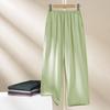 Pantalones de Pijama de Modal de Color Sólido Simple de Verano para Mujer Pantalones Largos Delgados Casuales Sueltos Talla Grande Pantalones Finos para el Hogar