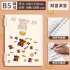 Lote Misto [Fichário de Folhas Soltas] Mengjin] Refil de Reposição para Fichário de Folhas Soltas, Fosco B5, Padrão Diagonal A5