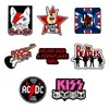 Broche de Rock Band, Icono de Gesto de Rock Famoso Europeo y Americano, Decoración de Ropa de The Beatles, Insignia Metálica Ecológica