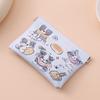 Bolsa de Cosméticos com Estampa de Estilhaços Bolsa Portátil para Batom Bolsa de Armazenamento de Desenho Animado Mini Bolsa de Mão Pequena Bolsa Pequena Fecha Automaticamente