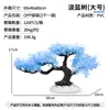 Decoración de Paisajismo para Acuario Árbol Artificial de Flor de Cerezo Plantas Acuáticas Paisaje Set de Adornos para Acuario Decoraciones Decoración Artificial para Acuario