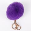 Llavero de bola de pelo lindo boutique transfronterizo imitación bola de pelo de conejo rex colgante accesorios DIY accesorios al por mayor