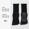 Calcetines de yoga de encaje para mujer, calcetines finos sin costuras de media pantorrilla para primavera y otoño, antibacterianos grado 10A, resistentes al olor, absorbentes de sudor, calcetines deportivos para dedos.