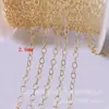 NÓS. Pacote de ouro 14K Injeção de ouro Extensão de corrente O-Chain Round O-Chain Cross Chain Tail Chain diy Plus Chain Acessórios