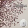 Decorações Mini para Nail Art com Zircônia 5A, Brilhante Gelo-Claro Rosa Seco Ponta Inferior Irregular Misto Micro-Zircônia Decoração de Unha Strass