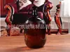 Botella de Vino Tinto de Vidrio Marrón a Prueba de Luz, Sellada, Gran Capacidad de 4000 ml, Botella de Vino Multi-Especificación de California