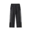 Pantalones Casuales de Pierna Ancha Ligeros y Transpirables para Exteriores Verano 2025 Pantalones de Secado Rápido con Parches de Tres Rayas Pantalones Versátiles para Hombre