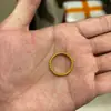 Anel Shin Twist Vietnamita Feminino Ouro Simulado Sem Desbotamento Anel Antigo Fin Design Empilhado Nicho Sólido Empilhado Cinto