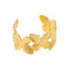 B2893 Europa y Estados Unidos pulsera abierta de flor de mariposa transfronteriza pulsera simple de estilo frío diseño pesado nueva joyería