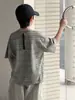Camiseta de Manga Corta a Rayas para Niños Verano 2026 Estilo Nuevo para Niños Mayores Top de Verano Camiseta de Media Manga de Verano para Niños de Moda