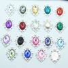 Nueva placa de flor de aleación hebilla de diamantes zapatos ropa bolso joyería accesorios de aleación diy joyería fábrica directa plata
