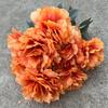 Hortensia naranja para boda, venta al por mayor, fondo de ventana de hotel para boda, flor falsa, 2024
