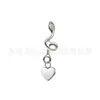 Jiangtai F136 Unha de Osso de Ouvido de Titânio Pingente em Forma de Cobra Incrustado com Zircônia Cruzada Body Piercing de Liga de Titânio G23 Joia para Orelha