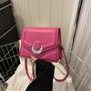Bolsos para Mujer, Textura de Alta Gama, Cierre de Media Luna, Bolso Cuadrado Pequeño, Nuevo Bolso Bandolera de Hombro de Moda 2025, Bolso Versátil para Viajeras para Mujer