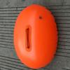 Anillo de natación con doble bolsa de aire engrosada y flotador de pedos, flotador con bola de pedos, equipo de natación en blanco sin impresión