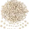 En stock al por mayor tamaño estrella de cinco puntas madera DIY forma de estrella parche decorativo para graffiti mezcla aleatoria 100