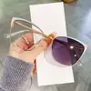 Monturas de Gafas de Estilo Nuevo Europeo y Americano para Mujer, Monturas Metálicas de Moda con Adornos de Diamantes, Comercio Transfronterizo, Gafas Fotocromáticas con Filtro de Luz Azul