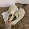 Primer Encuentro Temporada Zapatos Peludos Ropa de Abrigo para Mujer 2026 Otoño Invierno Nuevos Botas de Nieve Acolchadas de Terciopelo Cálidas Zapatos de Algodón Moda Casual