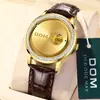 Relógio Feminino com Design Simples, Mostrador Estilo Inglês Cravejado de Diamantes, Pulseira de Couro Versátil e Fashion, Presente de Feriado para Namorada